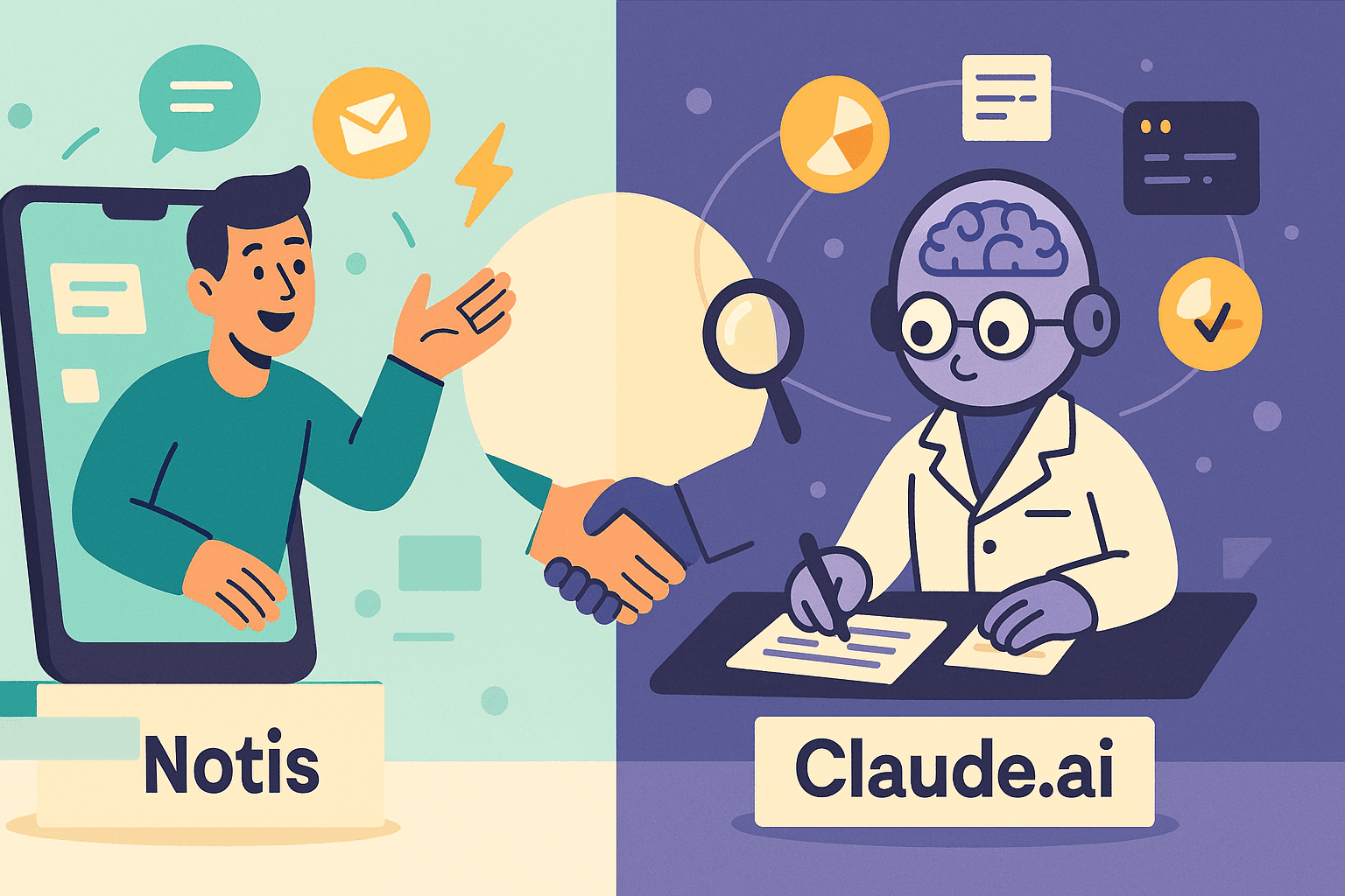 Notis vs Claude.ai: the butler and the brainiac