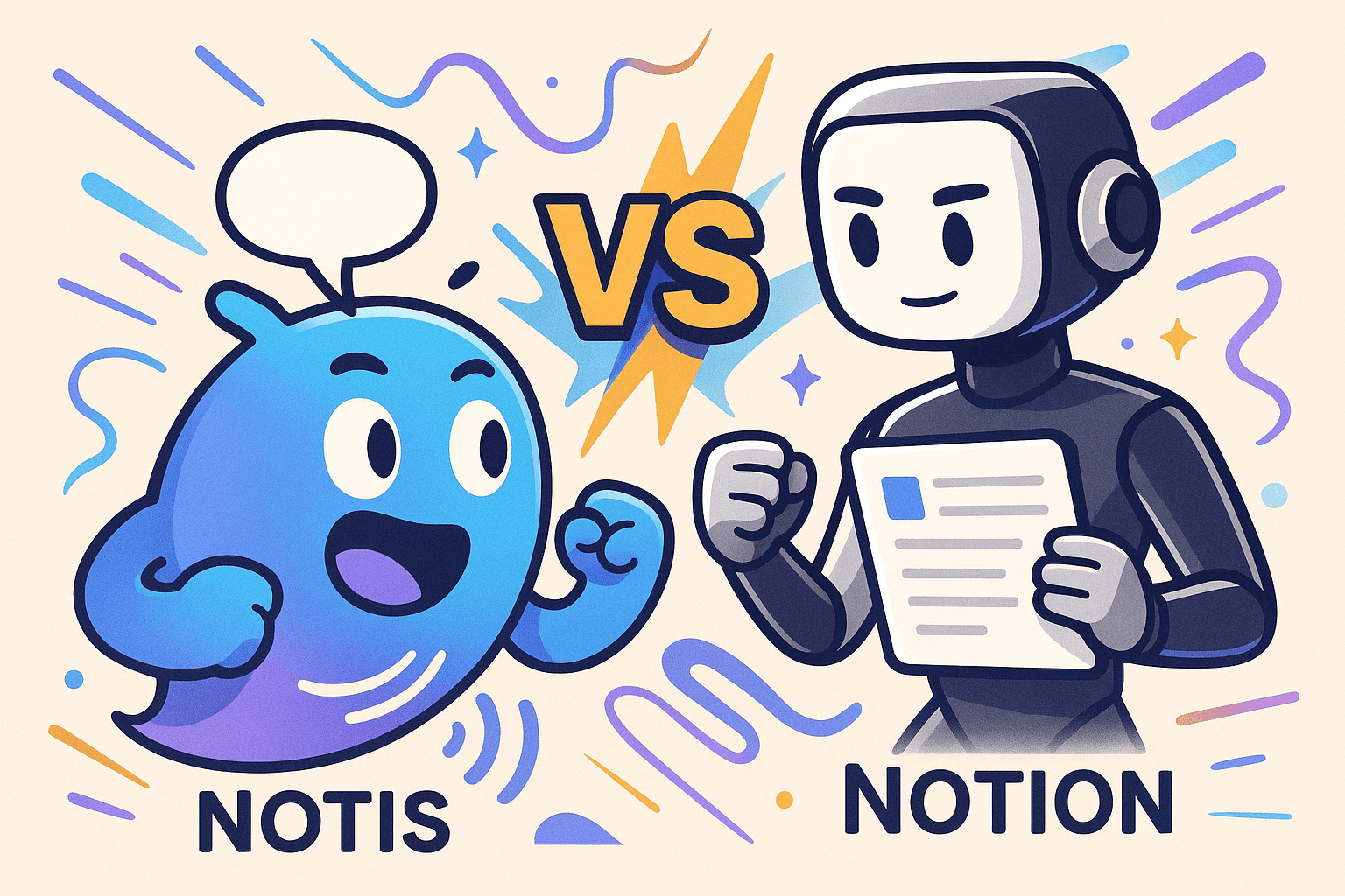 Notis vs Notion AI: voice-first assistant vs in-app AI