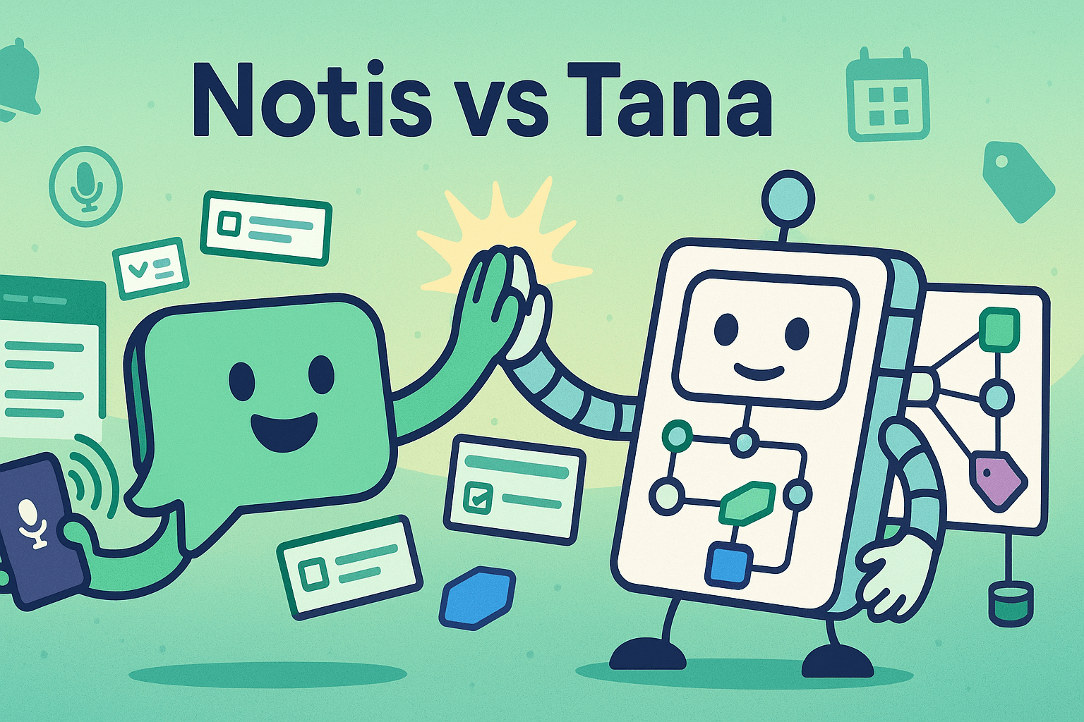 Notis vs Tana: Voice-to‑Notion vs AI Outliner